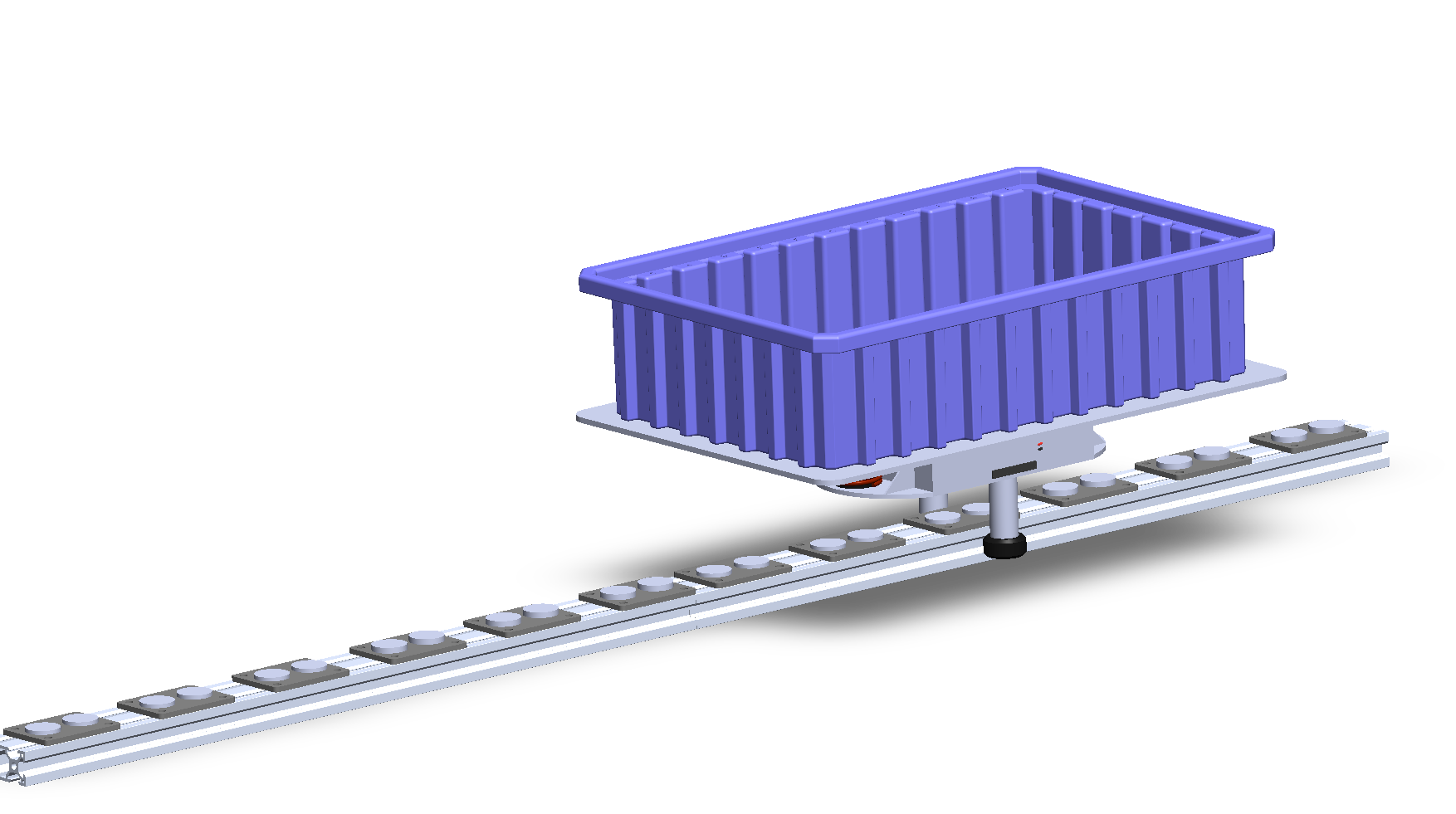 Electromagnetic Transportation System CAD Render 2